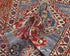 3x5 Gray Kazak Afghan Hand Knotted Geometric Wool Area Rug